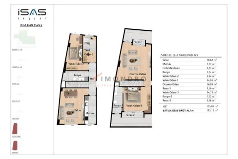 5+1 Wohnung  in Beyoglu, Istanbul, Türkei Nr. 221182 - 18