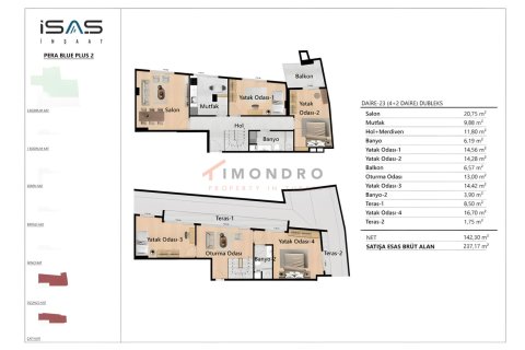 5+1 Wohnung  in Beyoglu, Istanbul, Türkei Nr. 221182 - 23