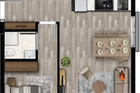 2+1 Lägenhet  i Aksu, Antalya, Turkiet Nr. 220414 - 12