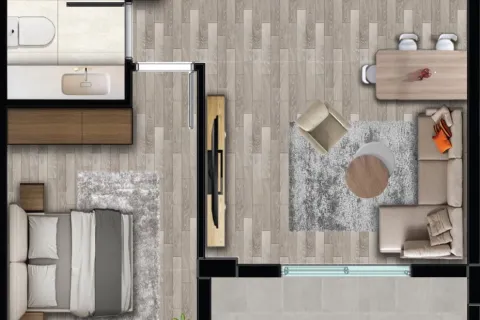 1+1 Lägenhet  i Aksu, Antalya, Turkiet Nr. 220412 - 12