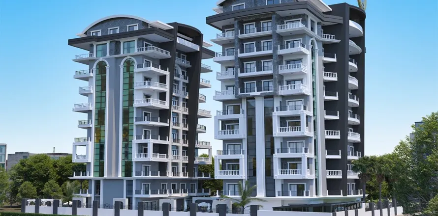 1+1 Lejlighed  i Alanya, Antalya, Tyrkiet Nr. 223594