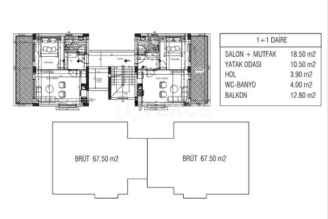 Daire  2+1  Serik, Antalya, Türkiye №223367 - 20