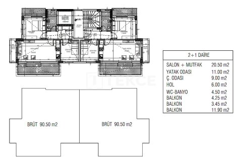 Daire  2+1  Serik, Antalya, Türkiye №223367 - 19
