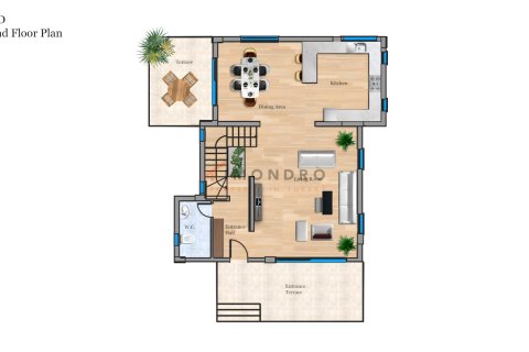 Продажа виллы  в Йенибоазичи, Фамагусте, Северный Кипр 2+2, 240м2, №216140 – фото 28