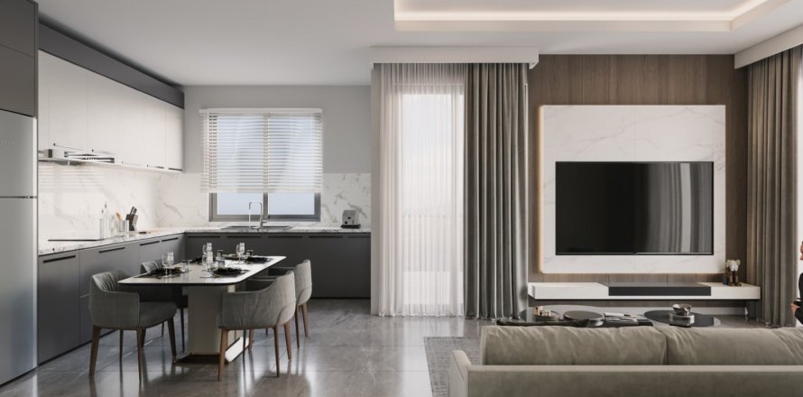 1+1 Lägenhet  i Alanya, Antalya, Turkiet Nr. 221757