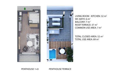 Apartment for sale  in Northern Cyprus, studio, 89m2, No. 215305 – photo 23