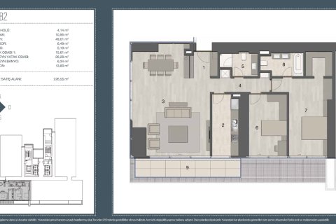 Apartment for sale  in Istanbul, Turkey, 4 bedrooms, 242m2, No. 224666 – photo 20