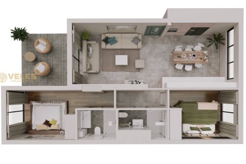 2+1 Lejlighed  i Tatlisu, Famagusta,  Nr. 226854 - 23