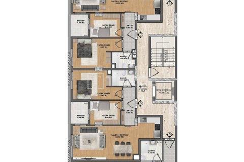 4+1 Lägenhet  i Antalya, Turkiet Nr. 237679 - 14