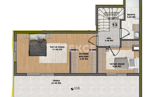 1+1 Lägenhet i Antalya, Turkiet Nr. 237677 - 13