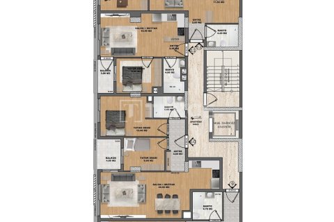 1+1 Lägenhet i Antalya, Turkiet Nr. 237677 - 15