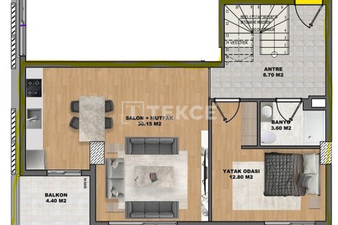 1+1 Lägenhet i Antalya, Turkiet Nr. 237677 - 12