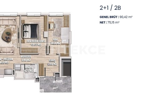 3+1 Lejlighed  i Istanbul, Tyrkiet Nr. 216436 - 16