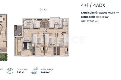 3+1 Lejlighed  i Istanbul, Tyrkiet Nr. 216436 - 23