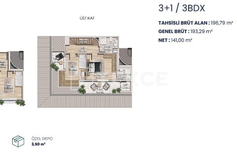 3+1 Lejlighed  i Istanbul, Tyrkiet Nr. 216436 - 19