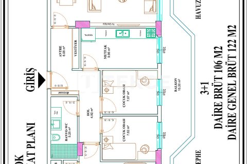 Apartment for sale  in Aksu, Antalya, Turkey, 2 bedrooms, 93m2, No. 221315 – photo 19