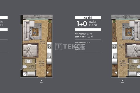 2+1 Lejlighed  i Yalova, Tyrkiet Nr. 213479 - 19