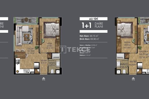 2+1 Lejlighed  i Yalova, Tyrkiet Nr. 213479 - 20