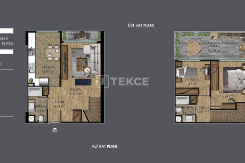 2+1 Lejlighed  i Yalova, Tyrkiet Nr. 213479 - 27