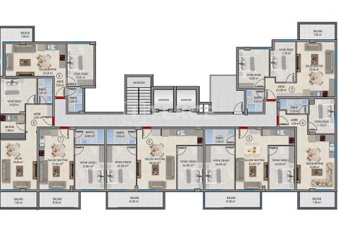 Продажа квартиры в Аланье, Анталье, Турция 3+1, 136м2, №215456 – фото 18
