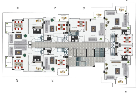 2+1 Leilighet  i Kestel, Antalya, Tyrkia Nr. 10705 - 25