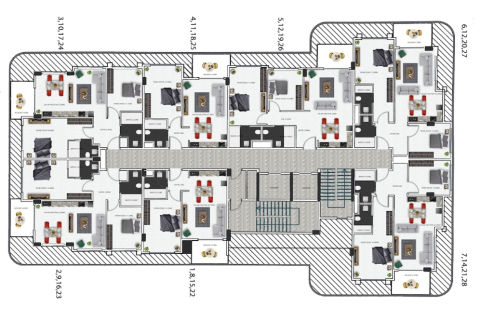 2+1 Leilighet  i Kestel, Antalya, Tyrkia Nr. 10705 - 22