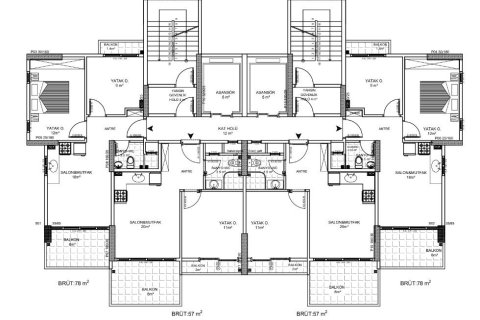 Продажа квартиры  в Томюке, Мерсине, Турция 2 комн., 57м2, №227890 – фото 24