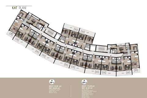 Продажа квартиры  в Томюке, Мерсине, Турция 2 комн., 62м2, №227892 – фото 12