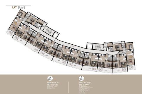 Продажа квартиры  в Томюке, Мерсине, Турция 2 комн., 62м2, №227892 – фото 11