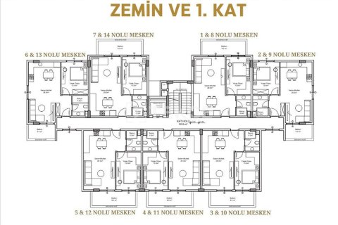Daire  3+1  Alanya, Antalya, Türkiye №227523 - 14