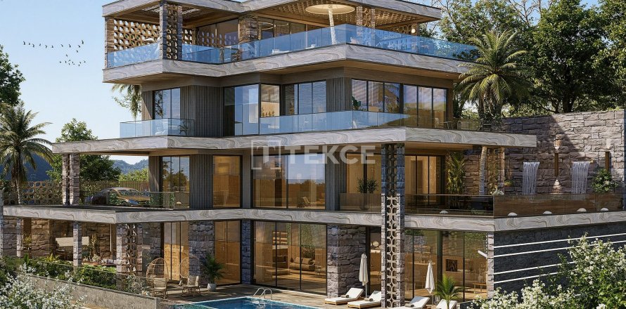 Villa  4+1  Alanya, Antalya, Türkiye №227519