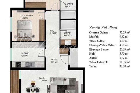 Villa  2+1  Bodrum, Muğla, Türkiye №221730 - 16