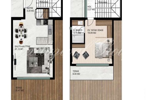 Villa  2+1  Bodrum, Muğla, Türkiye №221730 - 17