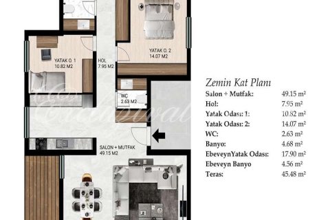 Villa  2+1  Bodrum, Muğla, Türkiye №221730 - 18