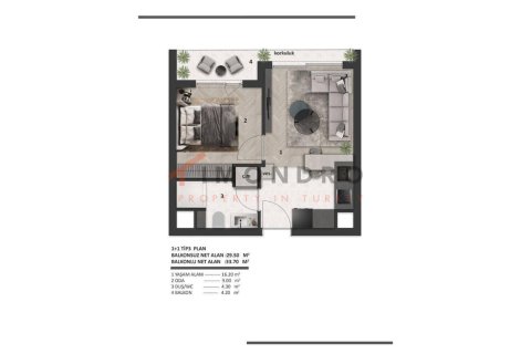 Daire 1+1 Aksu, Antalya, Türkiye №221124 - 11