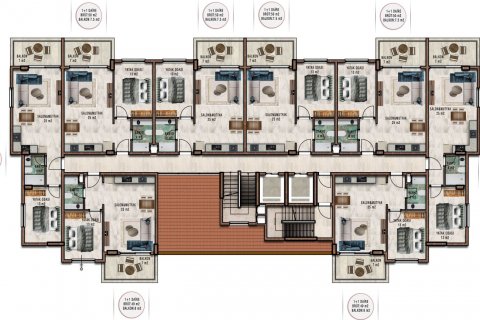 Daire 1+1 Avsallar, Antalya, Türkiye №91349 - 4