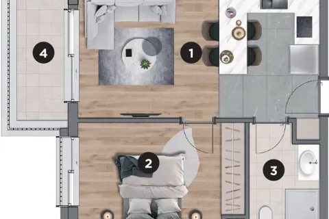 Daire 1+1 Aksu, Antalya, Türkiye №220655 - 17