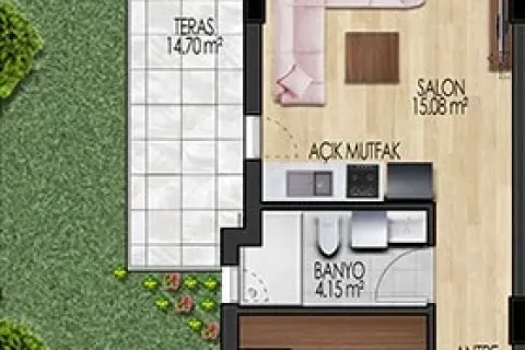 1+1 Lejlighed i Tyrkiet Nr. 220094 - 18