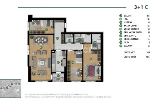 1+1 Wohnung in Istanbul, Türkei Nr. 221044 - 28