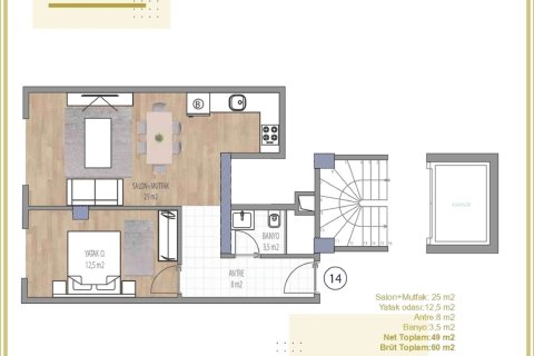 Daire  1+1  İstanbul, Türkiye №233024 - 6