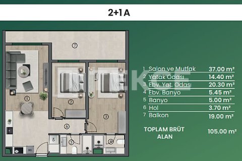 Apartment for sale in Ankara, Turkey, 3 bedrooms, 130m2, No. 228808 – photo 18