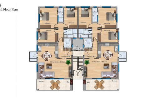 3+1 Leilighet  i Famagusta,  Nr. 212549 - 7