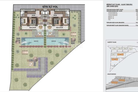 4+1 Villa i Bodrum, Mugla, Tyrkia Nr. 228498 - 23