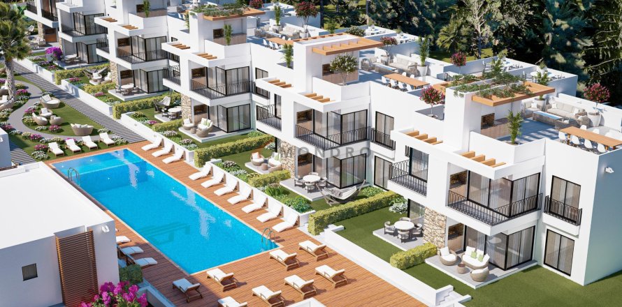 2+2 Lejlighed  i Yeni Erenkoy, Guzelyurt,  Nr. 211786