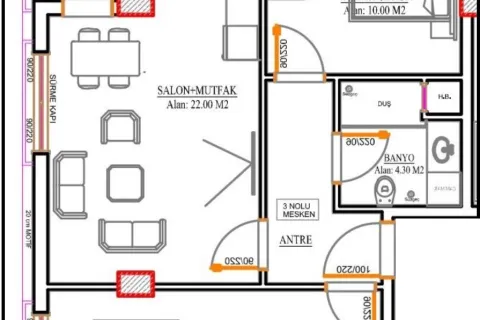 2+1 Lejlighed i Tyrkiet Nr. 220360 - 13