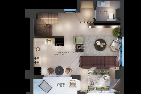 2+1 Penthouse i Alanya, Antalya, Tyrkiet Nr. 215007 - 22