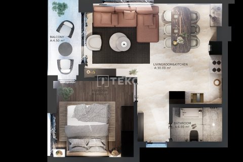 2+1 Penthouse i Alanya, Antalya, Tyrkiet Nr. 215007 - 23