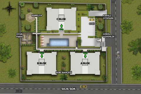 آپارتمان در  Mugla ، ترکیه 3 خوابه ، 180 متر مربع.  شماره 224036 - 25