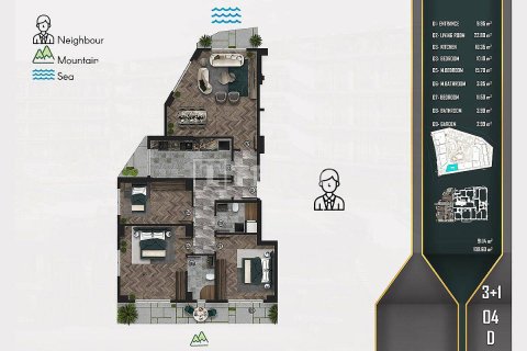 2+1 Leilighet  i Cinarcik, Yalova, Tyrkia Nr. 213518 - 29