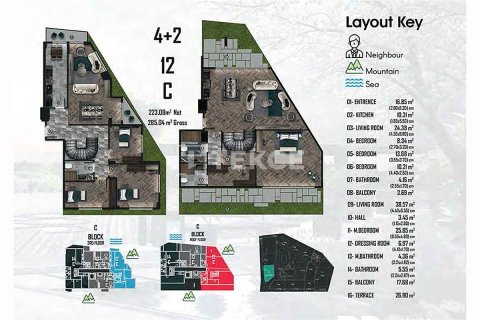 2+1 Leilighet  i Cinarcik, Yalova, Tyrkia Nr. 213518 - 26